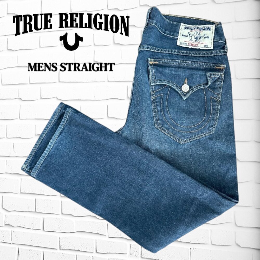 TRUE RELEGION STRAIGHT MENS JEANS 34" WAIST